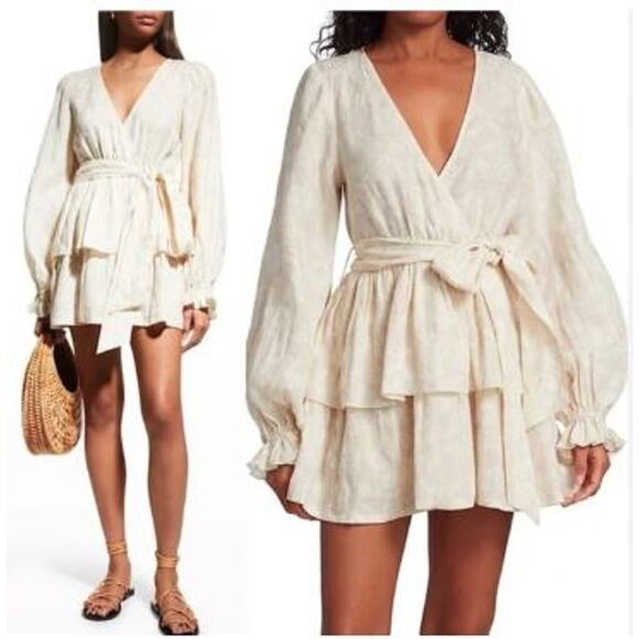 Ramy Brook Dresses & Skirts - NWT 425 Ramy Brook Women's Printed Jolie Mini Dress Cream XXS NWT 425